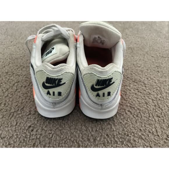 Womens Nike Air Max 90 Summit White Smoke Gray Mango Sneakers CV8819-101 Sz 9 - Picture 12 of 12